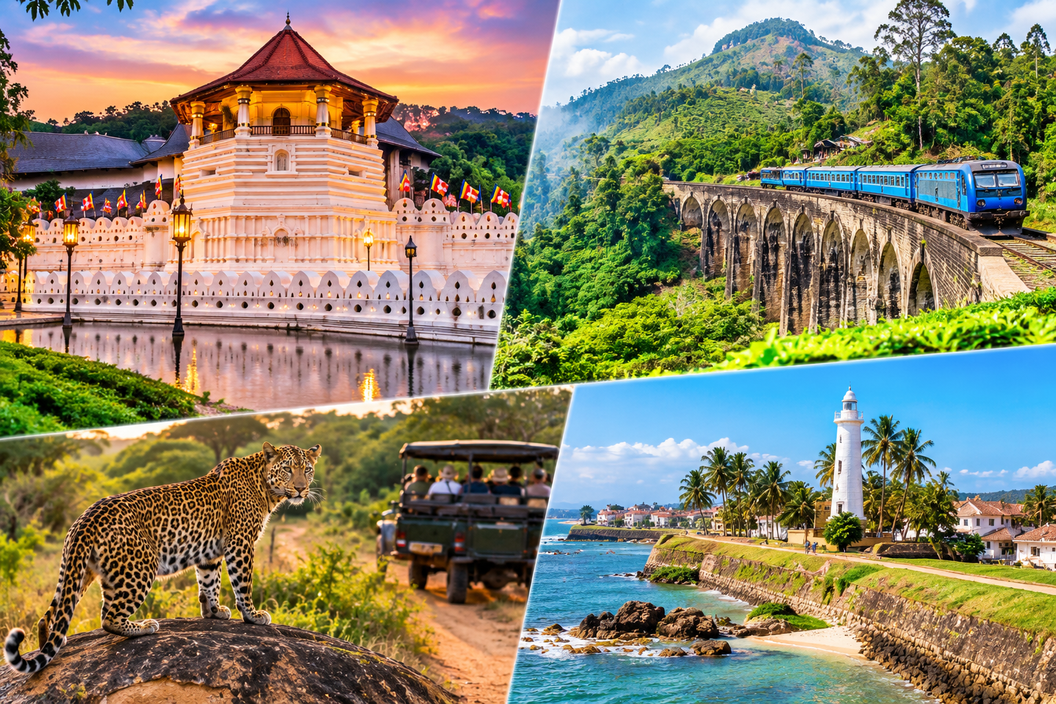 04 Day Kandy,Ella,Yala,Galle Tour