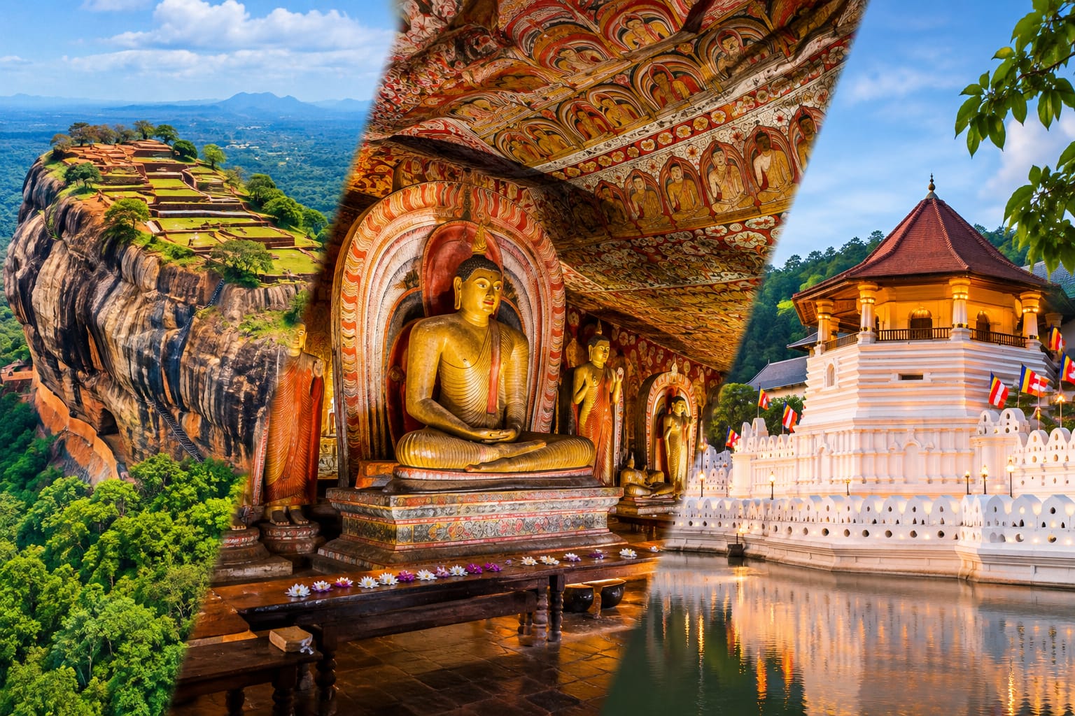 02 Day Kandy, Sigiriya and Dambulla Tour