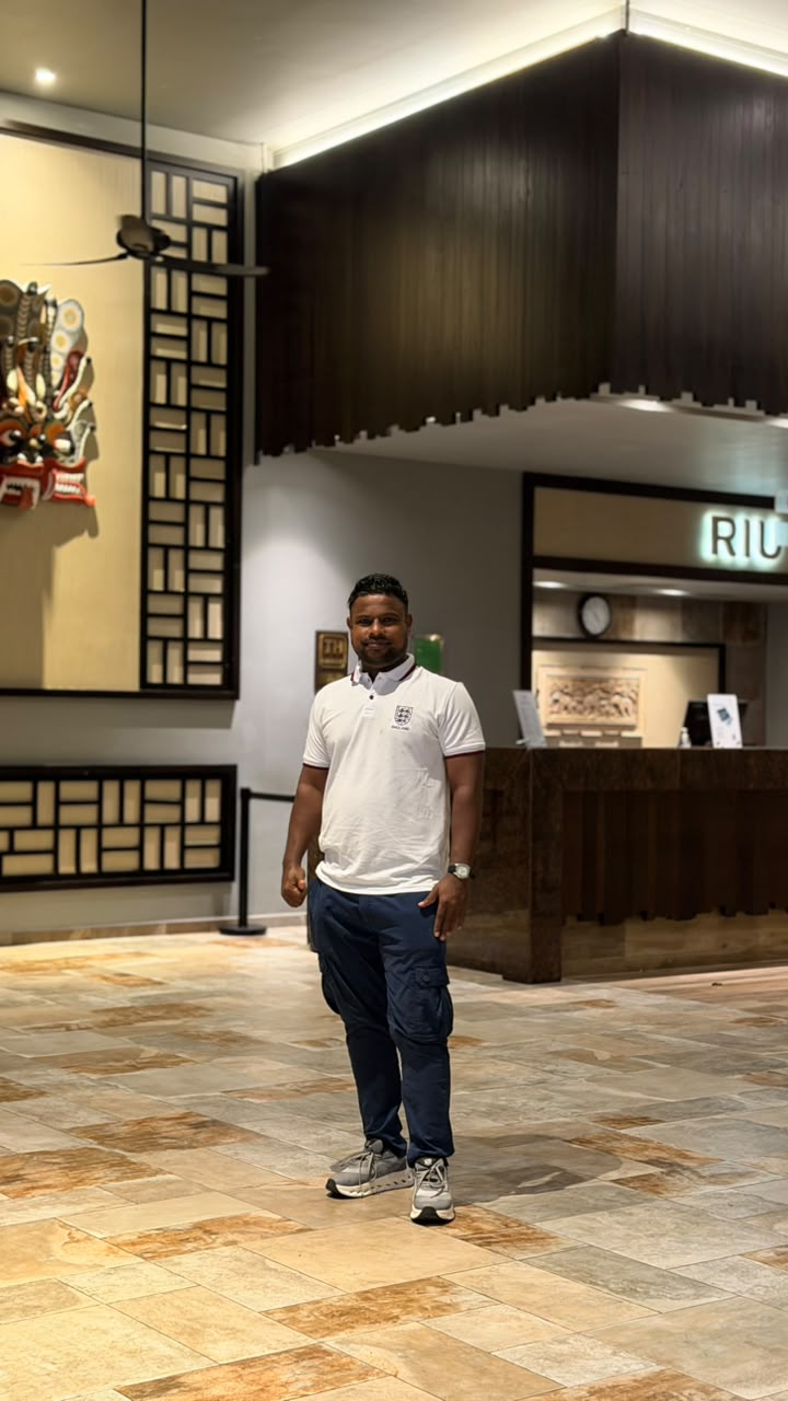 At RIU hotel lobby