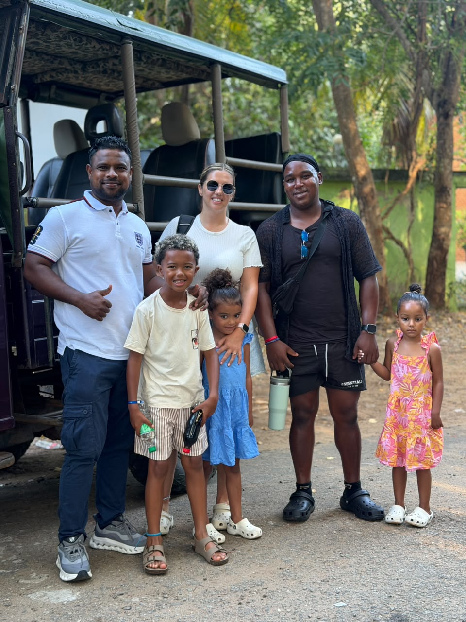 Udawalawe national park with england family